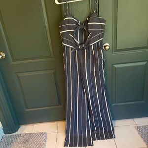 Denim/White Jumpsuit